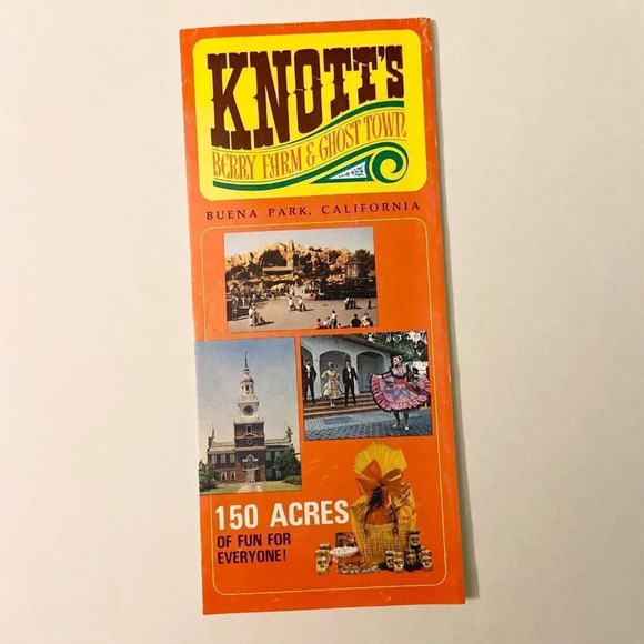 Vintage Knotts Berry Farm Ghost Town California Buena Park  Brochures Pamphlets - Picture 10 of 10